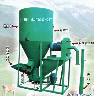 【供應(yīng)廣東豬飼料攪拌機 廣西飼料攪拌機 四川飼料混合機價錢】價格,廠家,圖片,攪拌機,廣州偉華機械-